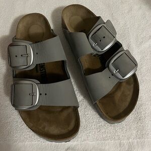 Birkenstock Arizona Big Buckle Gray Sandals Size 36